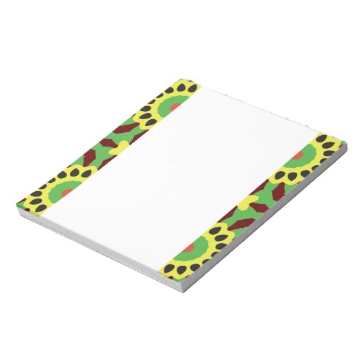 Abstracte geometrische bloemen OT 67 Notitieblok (Linkerzijde)