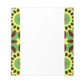 Abstracte geometrische bloemen OT 67 Notitieblok (Voorkant)