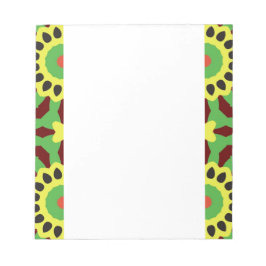 Abstracte geometrische bloemen OT 67 Notitieblok