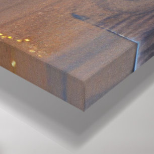 Abstracte geometrische bloemkunst - getextureerd a canvas afdruk