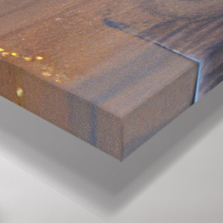 Abstracte geometrische bloemkunst - getextureerd a canvas afdruk