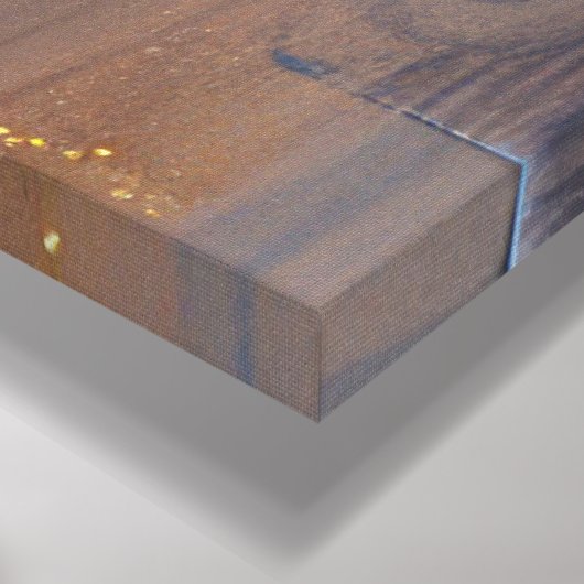 Abstracte geometrische bloemkunst - getextureerd a canvas afdruk (Hoek(Onderkant))