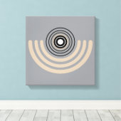 Abstracte geometrische bogen canvas afdruk (Insitu (Houten vloer))