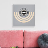 Abstracte geometrische bogen canvas afdruk (Insitu (Woonkamer))