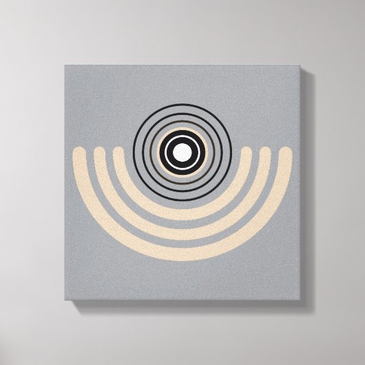 Abstracte geometrische bogen canvas afdruk (Voorkant)