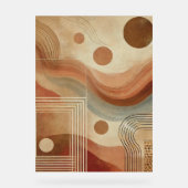 Abstracte geometrische Boho Art Print Acryl Bord (Voorkant)