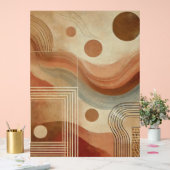 Abstracte geometrische Boho Art Print Acryl Bord (Huwelijk)