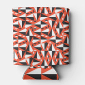 Abstracte geometrische borstel: patroon blikjeskoeler (Achterkant)