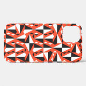 Abstracte geometrische borstel:  patroon Case-Mate iPhone case (Achterkant (horizontaal))