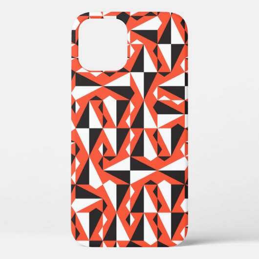 Abstracte geometrische borstel:  patroon Case-Mate iPhone case (Achterkant)