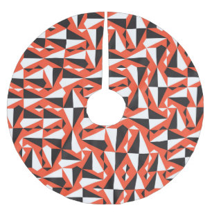 Abstracte geometrische borstel:  patroon kerstboom rok