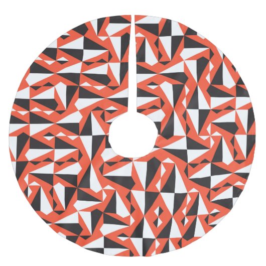 Abstracte geometrische borstel: patroon kerstboom rok (Voorkant)