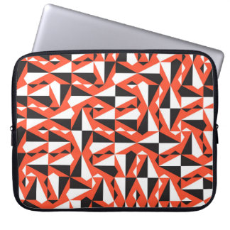 Abstracte geometrische borstel:  patroon laptop sleeve