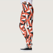 Abstracte geometrische borstel: patroon leggings (Links)