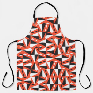 Abstracte geometrische borstel: patroon schort