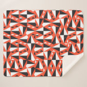 Abstracte geometrische borstel: patroon sherpa deken (Voorkant (horizontaal))