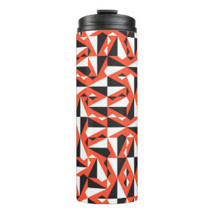 Abstracte geometrische borstel:  patroon thermosbeker