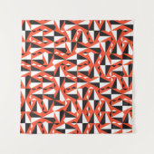 Abstracte geometrische borstel:  patroon wandkleed (Voorkant)