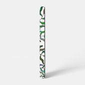 Abstracte geometrische botanische stengelbladgroen samsung galaxy hoesje (Linkerkant)