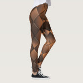 Abstracte geometrische chocoladetextuur. leggings (Rechts)