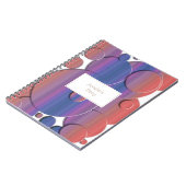 Abstracte geometrische cirkels 3d textuur. Naam. Notitieboek (Linkerzijde)