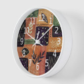 Abstracte geometrische cirkels en bladeren | (Hoek)