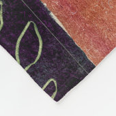 Abstracte geometrische cirkels en bladeren | fleece deken (Hoek)