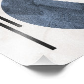 :Abstracte geometrische cirkels en lijnen Foto Afdruk (Hoek)