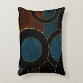 Abstracte geometrische cirkels Gold Glitter Folie  Accent Kussen (Voorkant(Verticaal))