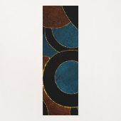 Abstracte geometrische cirkels Gold Glitter Folie  Yogamat (Voorkant)