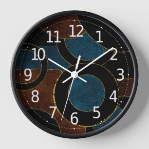 Abstracte geometrische cirkels goud glinsterfolie 