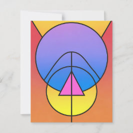 Abstracte geometrische cirkels lijn kleurrijk papi