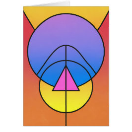 Abstracte geometrische cirkels lijn kleurrijke kaa