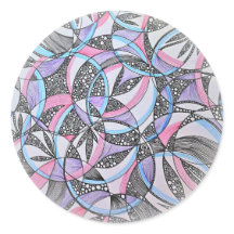 Abstracte Geometrische Cirkels Mandala Sticker
