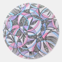 Abstracte Geometrische Cirkels Mandala Sticker