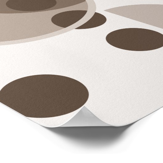 Abstracte geometrische cirkels poster (Hoek)