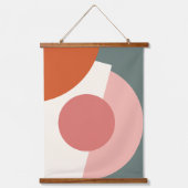 Abstracte geometrische cirkels voor mozaïekkunst hangend wandkleed (Voorkant)