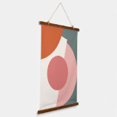 Abstracte geometrische cirkels voor mozaïekkunst hangend wandkleed (Gebogen)