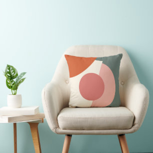 Abstracte geometrische cirkels voor mozaïekkunst kussen