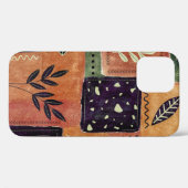Abstracte geometrische cirkels vormen en bladeren  Case-Mate iPhone case (Achterkant (horizontaal))