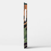 Abstracte geometrische cirkels vormen en bladeren Case-Mate iPhone case (Achterkant / Links)
