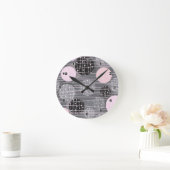 Abstracte geometrische cirkels wandklok (Huis)