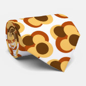 Abstracte geometrische cirkelvormige vormen stropdas (Opgerold)
