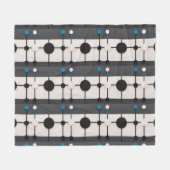 Abstracte geometrische compositie met cirkels fleece deken (Voorkant (Horizontaal))