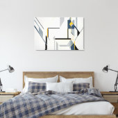 Abstracte geometrische compositie modern canvas afdruk (Insitu (Slaapkamer))