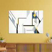 Abstracte geometrische compositie modern canvas afdruk (Insitu (Woonkamer))