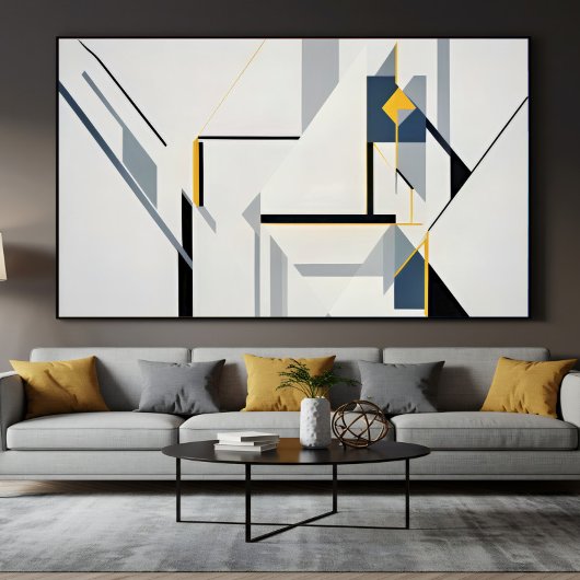 Abstracte geometrische compositie modern poster