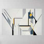 Abstracte geometrische compositie modern poster (Voorkant)