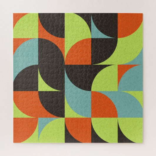Abstracte Geometrische Computational Art Illustrat Legpuzzel (Verticaal)