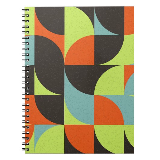 Abstracte Geometrische Computational Art Illustrat Notitieboek (Voorkant)